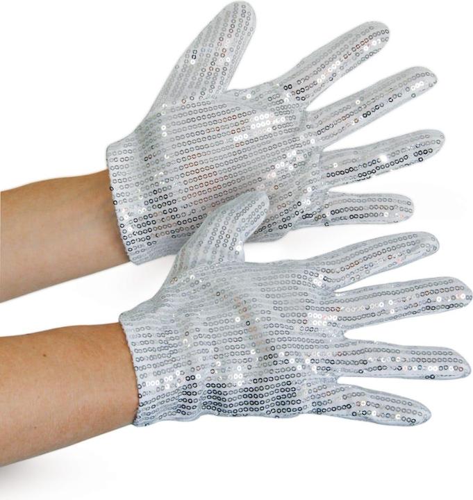 Actual product image Folat Michael Jackson glitter gloves