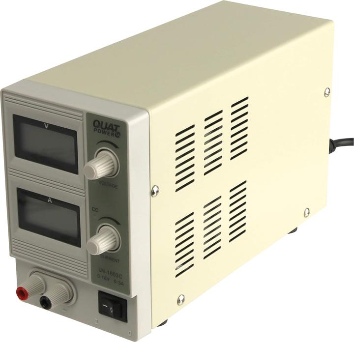 Actual product image QuatPower Power supply unit LN-1803C 0...18V-, 0...3A, LCD