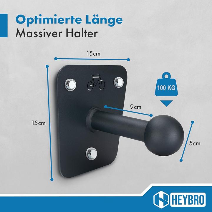 Produktbild Heybro Universal Wandhalterung für Fahrradträger (Grau)