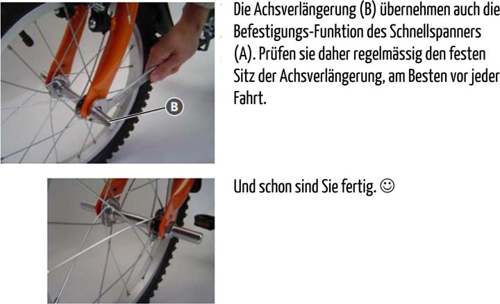 Actual product image FollowMe Axle extension