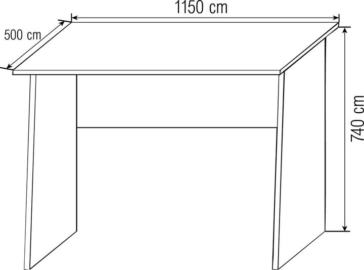 Immagine prodotto VCM Scrivania in legno Tavolo per computer Masola Maxi (110 x 50 x 74 cm)