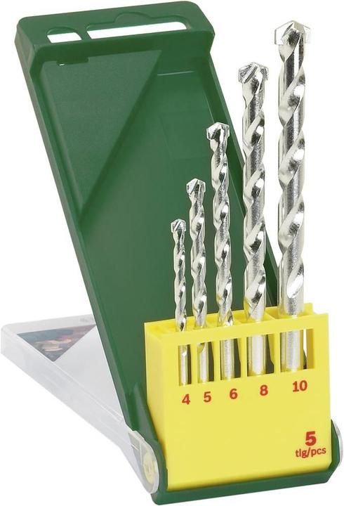 Produktbild Bosch Zubehör Steinbohrer-Set, 5-teilig, Durchmesser: 4 - 10 mm, HM-Steinbohrer (4 - 10 mm)