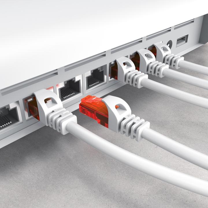 Produktbild CSL CAT.6 Netzwerkkabel - Ethernet Gigabit Lan Kabel RJ45 - Patchkabel - komp. CAT.5 CAT.6 CAT.7 CAT.8 (UTP, CAT6, 10 m)