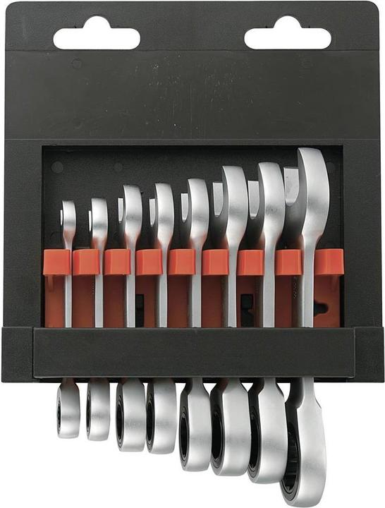 Actual product image Toolcraft Ratchet Ring Spanner Set