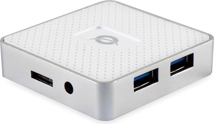 Actual product image Conceptronic USB Hub 4-Port 3.0 ->4x3.0 w.power supply ws (USB-C, 4 Ports)