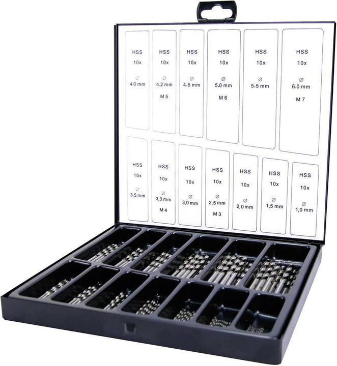 Ruko Spiralbohrer-Set (6 mm, 1 mm, 5.5 mm, 3.3 mm, 1.5 mm, 3 mm, 5 mm, 2.5 mm, 3.5 mm, 4.5 mm, 2 mm, 4.2 mm, 4 mm)