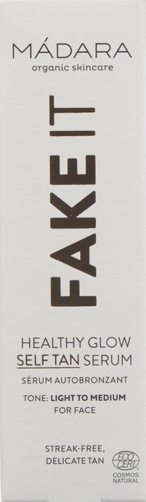 Produktbild Madara Self Tan Milk FAKE IT Healthy Glow Self Tan Serum "Màdara Selbstbräuner für das Gesicht" (Selbstbräunungsspray, 30 ml)