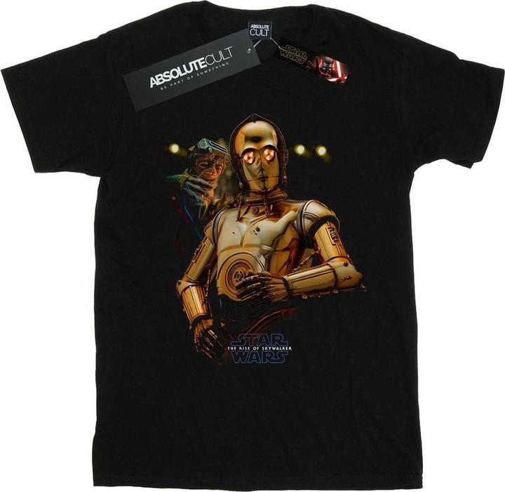 Immagine prodotto Star Wars The Rise Of Skywalker C-3PO And Babu Frik Maglietta Uomo (L)