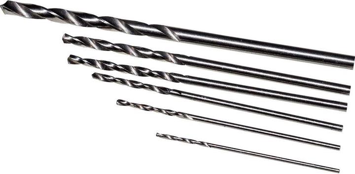 Actual product image RoNa HSS metal twist drill set 6t (0.6 mm, 0.8 mm, 1 mm, 1.3 mm, 1.5 mm, 2 mm)