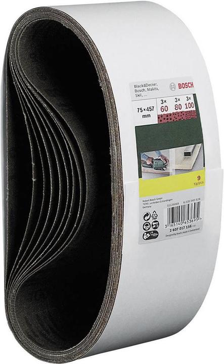 Image du produit Bosch Zubehör Jeu de bandes abrasives grain 60, 80 (60, 80, 100)