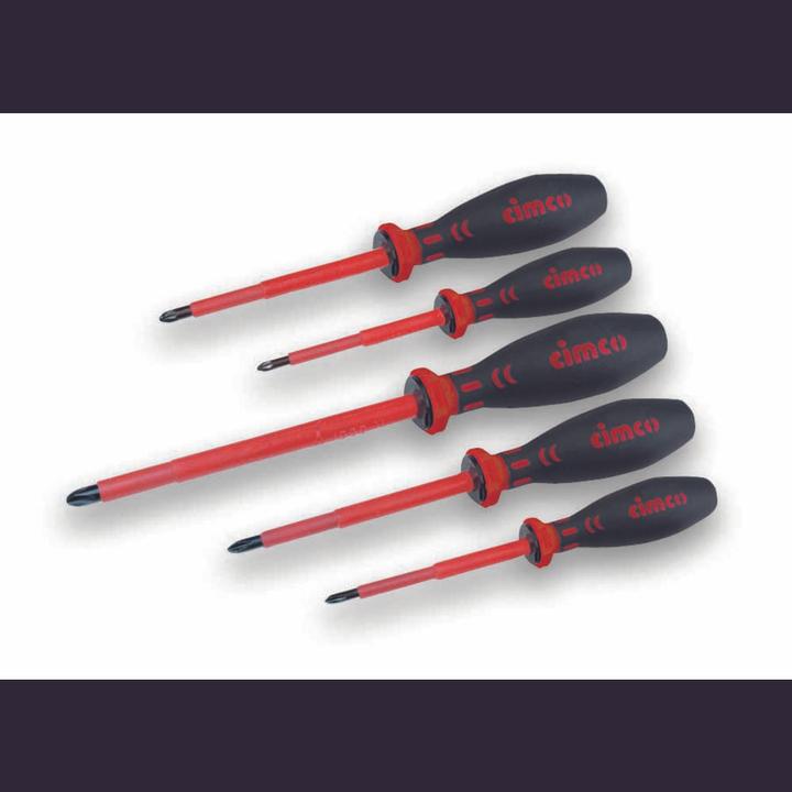 Actual product image Cimco VDE screwdriver set 5 pieces (Slotted screws)