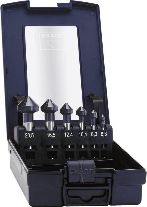 Exact Jeu de fraises 6 pièces 6.3 mm (8,3 mm, 12,4 mm, 6,3 mm, 20,5 mm, 10,4 mm, 16,5 mm)
