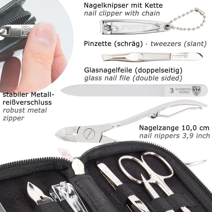 Immagine prodotto Kellermann Set per unghie NERO - VERA PELLE