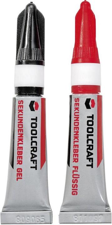 Produktbild Toolcraft FLÜSSIG & GEL Sekundenkleber 8 (6 g)