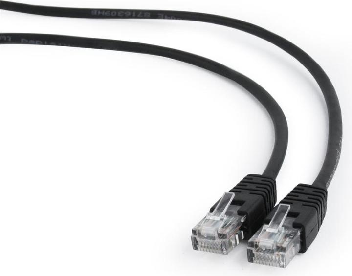 Produktbild Gembird CAT5e UTP Patch cord black 10m (U/UTP, CAT5e, 10 m)