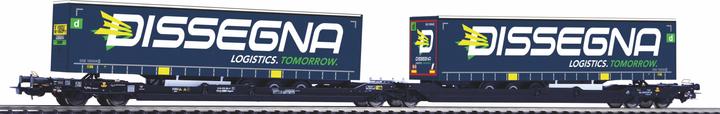 Produktbild Piko CH-CEMAT Doppeltaschenwagen T3000 Dissegna Ep. VI (Spur VI)