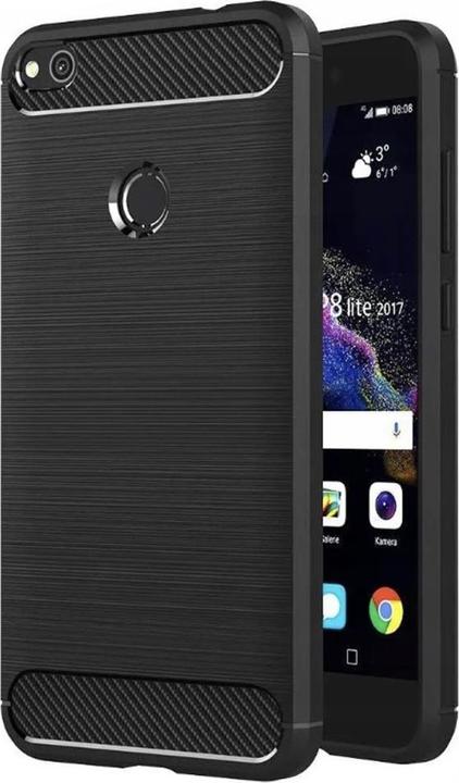 Actual product image Techsuit - Carbon Silicone - Huawei P9 Lite 2017 / P8 Lite 2017 - Black (Huawei P9 Lite (2017), Huawei P8 Lite (2017))
