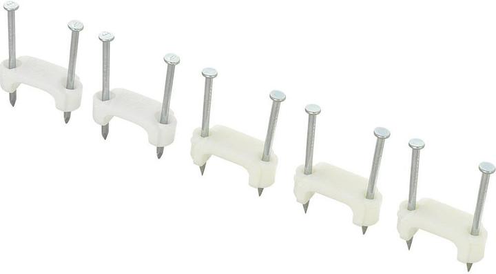 Produktbild Tru Components Nagelschellen zweilaschig Weis