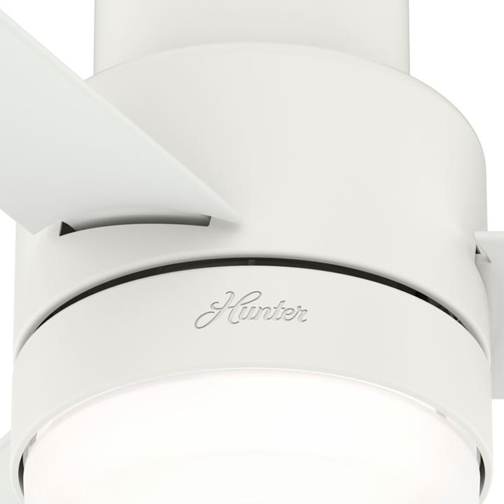 Produktbild Hunter Fans Deckenventilator Gilmour Weiss mit Licht (40.50 dB)