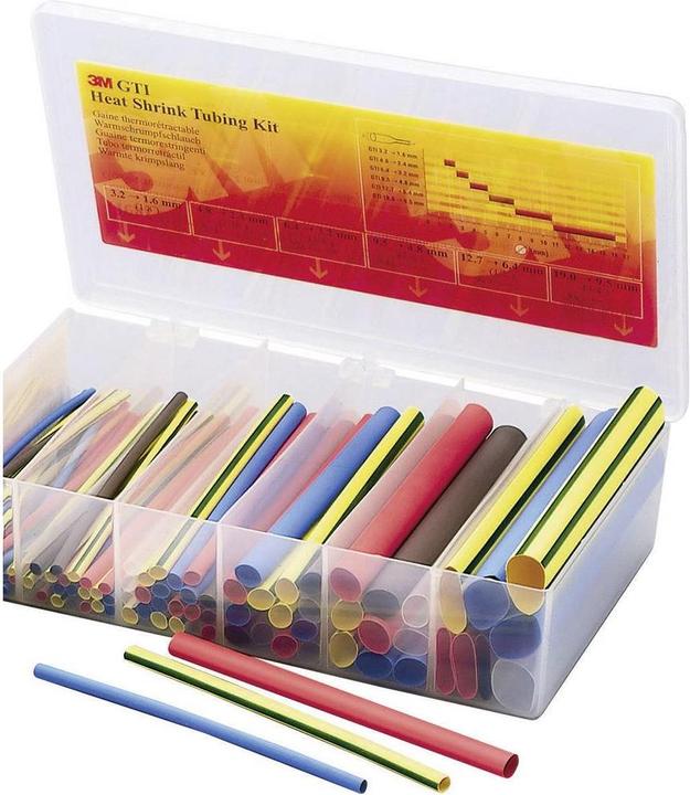 Actual product image 3M Shrink tubing assortment Schw (104 x)