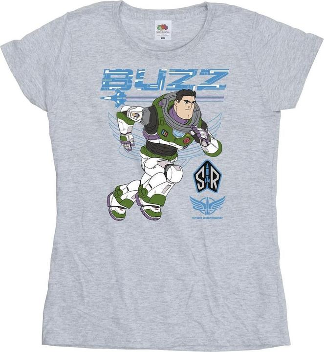 Actual product image Disney Womens/Ladies Lightyear Buzz Run To Action Cotton T-Shirt (XXL)