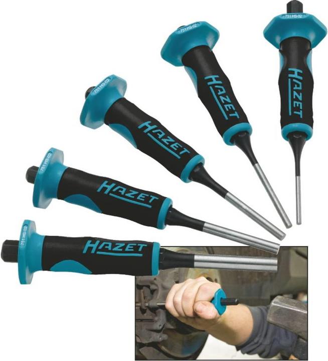Image du produit HAZET Jeu de chasse-goupilles 751HS/5 ∙ 150 mm ∙ Nombre d'outils : 5
