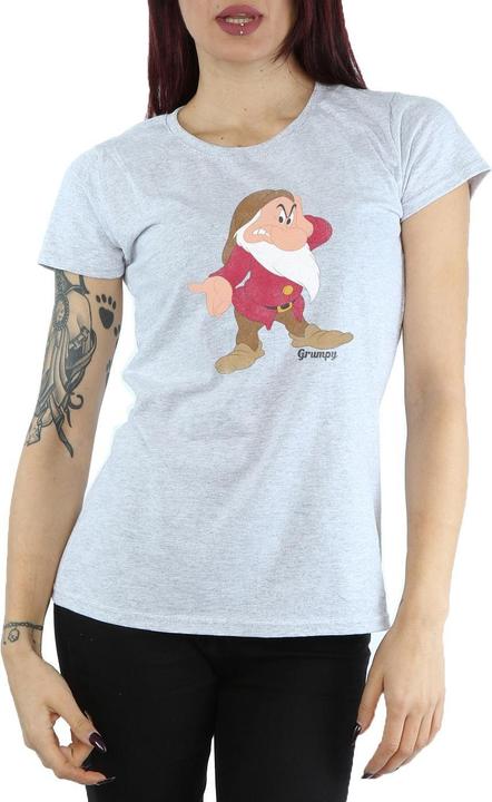 Actual product image Snow White Womens/Ladies Classic Grumpy Heather T-Shirt (XS)