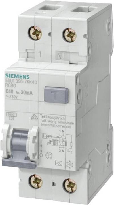 Siemens FI-Schutzschalter 1polig 10 A