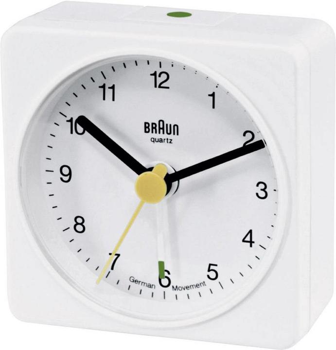 Produktbild Braun Quarz Wecker 66001 Weiss Alarm