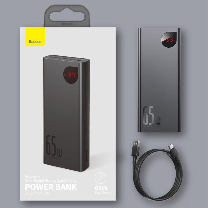 Actual product image Baseus Adaman Series (20000 mAh, 65 W, 74 Wh)