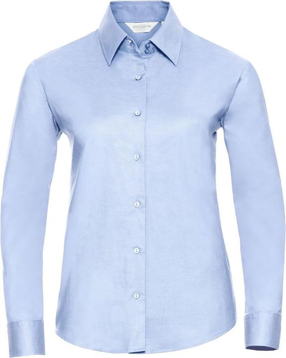 Produktbild Russell Collection Easy Care Oxford Bluse Langarm (XXL)