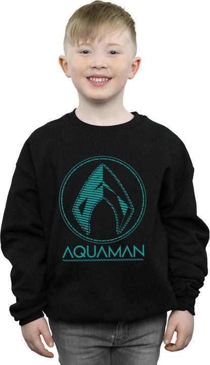 Produktbild Jungen Aquaman Aqua Logo Sweatshirt (140, 146)