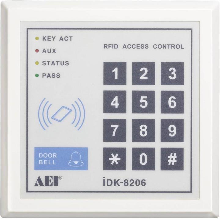 Actual product image AEI iDK-8206 code lock
