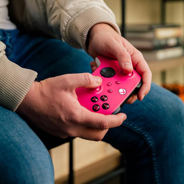 Actual product image Microsoft Xbox Wireless Controller - Deep Pink (Xbox One S, PC, Xbox Series X, Xbox One X, Xbox Series S)