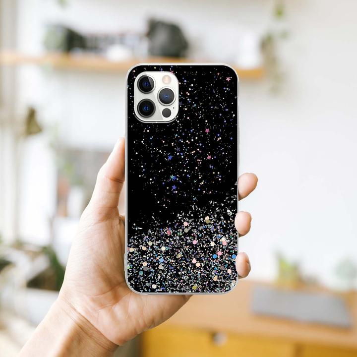 Actual product image Cadorabo TPU cover sparkling glitter (Apple iPhone 12, Realme 12 Pro+)