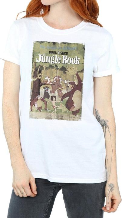 Image du produit Disney Femme/Les femmes - T-shirt boyfriend en coton avec affiche rétro (M)