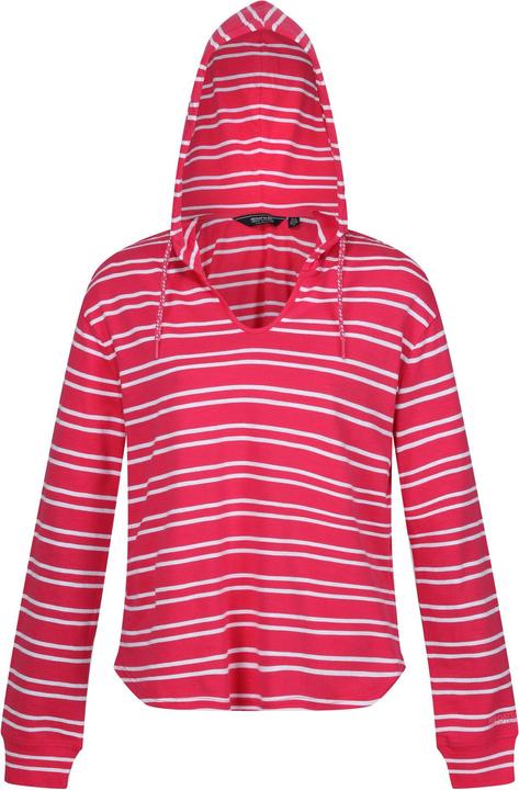 Actual product image Regatta Womens/Ladies Minerve Stripe V Neck Hoodie (34 D)