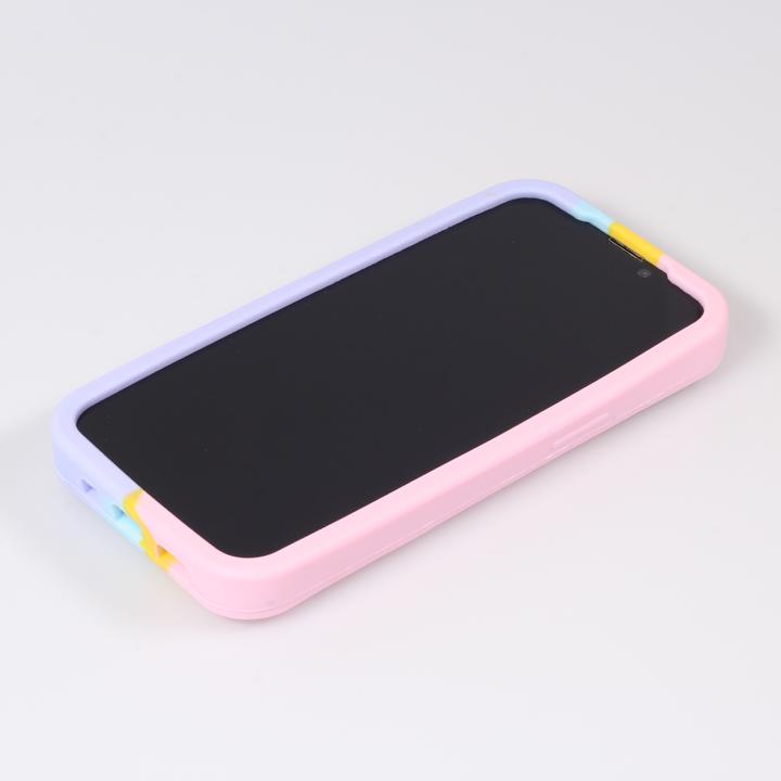 Image du produit PhoneLook Coque Silicone jeu éclate bulles anti-stress arc-en-ciel (Apple iPhone 13 Pro)