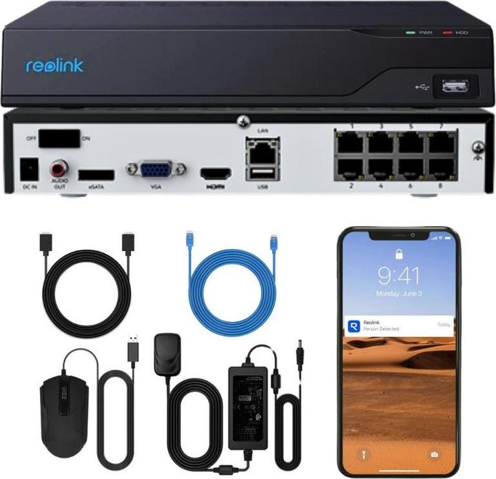 Image du produit Reolink NVS8(NHD) (Enregistreur vidéo en réseau (NVR))