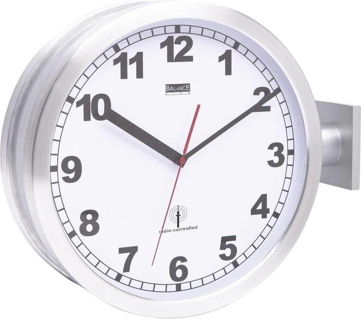 Actual product image EuroTime Radio controlled wall clock 91764-47 40 cm Al (40 cm)