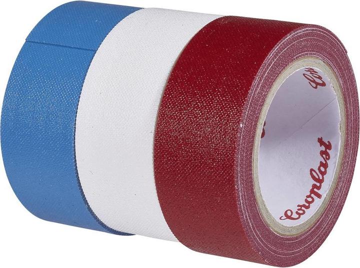 Produktbild Coroplast Gewebeklebeband Blau, Rot, Wei (19 mm)