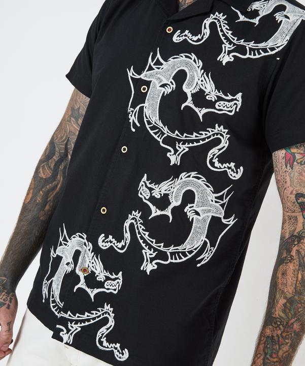 Actual product image Joe Browns Embroidered Dragon Short Sleeve Shirt (XL)
