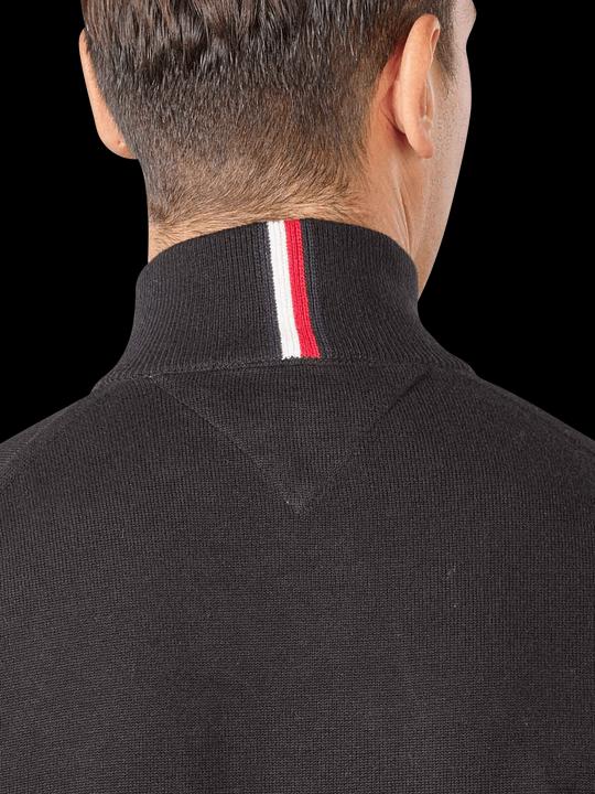 Produktbild Tommy Hilfiger Pima CTN Cashmere Pullover Zip Mock Black (XXL)