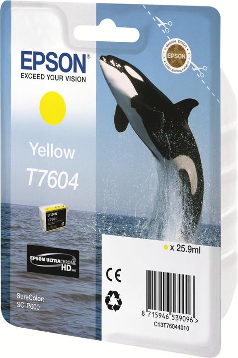 Image du produit Epson T7604, Ultra Chrome HD (Y)