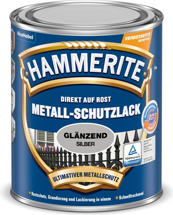 Produktbild Hammerite Metallschutzlack glnzend silber 750 ml (750 ml, Silber)