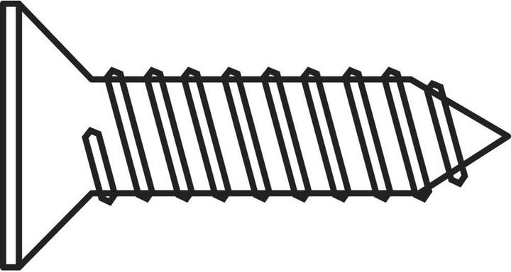 Produktbild Toolcraft Senkblechschrauben 2.9 mm 6.5 (100 Schrauben pro Stück)