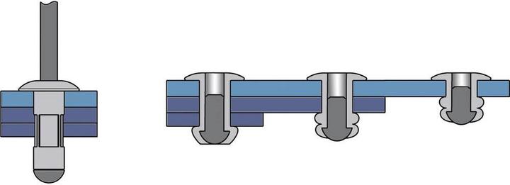 Produktbild Bralo Blindniete (Ø x L) 6.4 mm x 12