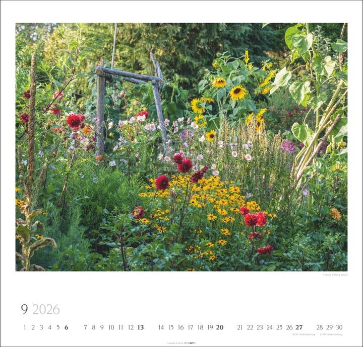 Actual product image Bauerngärten Kalender 2026 (48 x 46 cm, English, German)