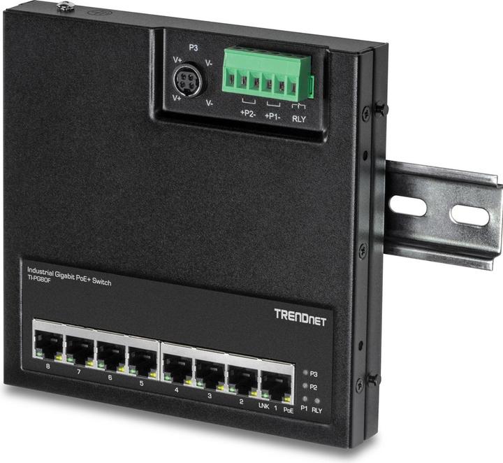 Image du produit Trendnet Commutateur industriel 8 ports Gbit Unman. PoE+ FA (8 Ports)
