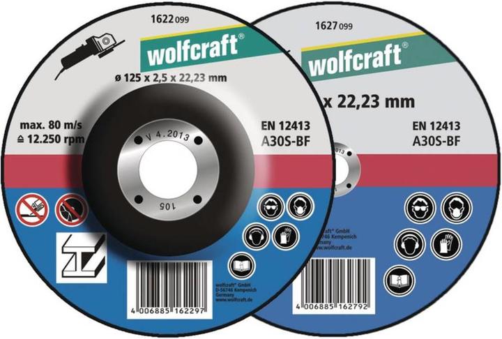 Actual product image wolfcraft wolfcraft 5 metal cutting discs ø125x2.5x22.2mm